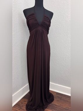 Design History | Dresses | Design History Womens Black Halterneck Maxi With Beaded Front Medium